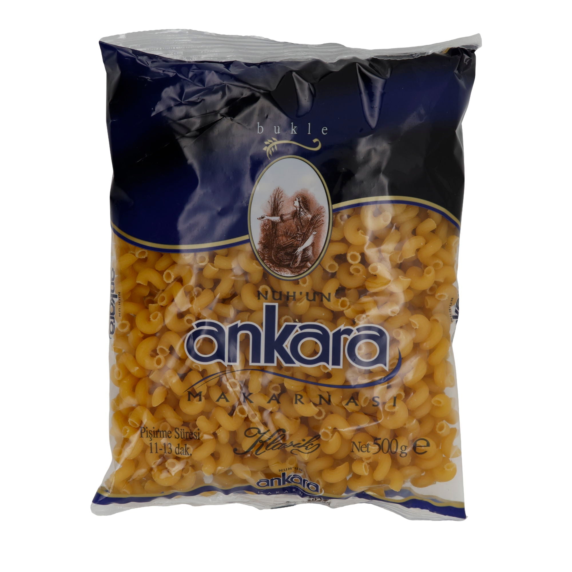 Pasta Ankara Bukle | Makarna | Pasta | 500 g NUHUN ANKARA